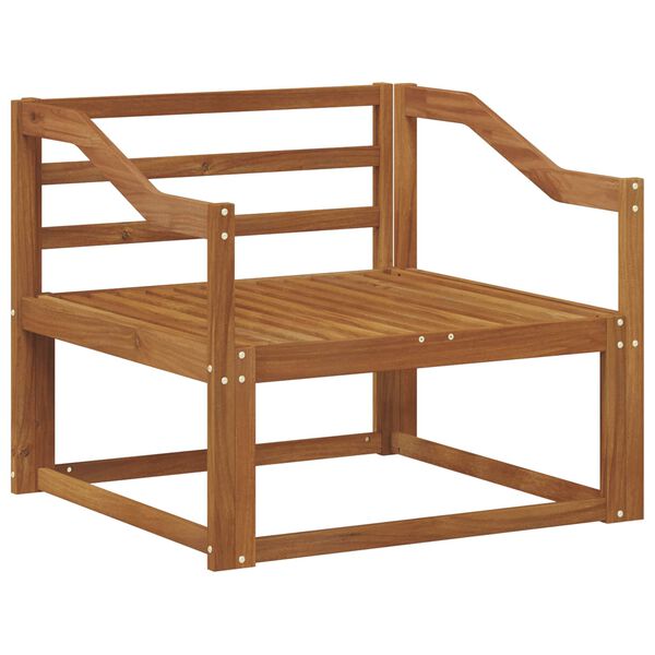 vidaXL Outdoor Middle Sofa Solid Acacia Wood Natural