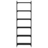 vidaXL Bookcase 6-Tier Black 60x30x188 cm Engineered Wood