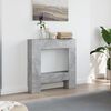 vidaXL Fireplace Surround Concrete Grey 81x18x82 cm Engineered Wood