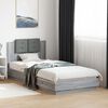 vidaXL Bed Frame with LED without Mattress Grey Sonoma 100x200 cm