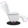 vidaXL Recliner Chair with Footrest White 98 x 71 x 106 cm PU