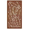 vidaXL Garden Wall Decoration 105x55 cm Corten Steel Leaf Design
