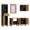 vidaXL 5 Piece Bathroom Furniture Set Solid Wood Mango