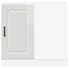 vidaXL Kitchen Base Cabinet "Kalmar" High Gloss White Engineered Wood