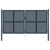 vidaXL Fence Gate Anthracite 306x225 cm Steel