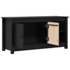 vidaXL TV Cabinet Black 103x36.5x52 cm Solid Wood Pine