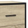 vidaXL Sideboard Sonoma Oak 68x35x76 cm Engineered Wood and Metal