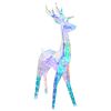vidaXL Prismatic Iridescent LED Reindeer Multicolour 48 x 19 x 86 cm