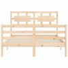 vidaXL Bed Frame without Mattress Small Double Solid Wood