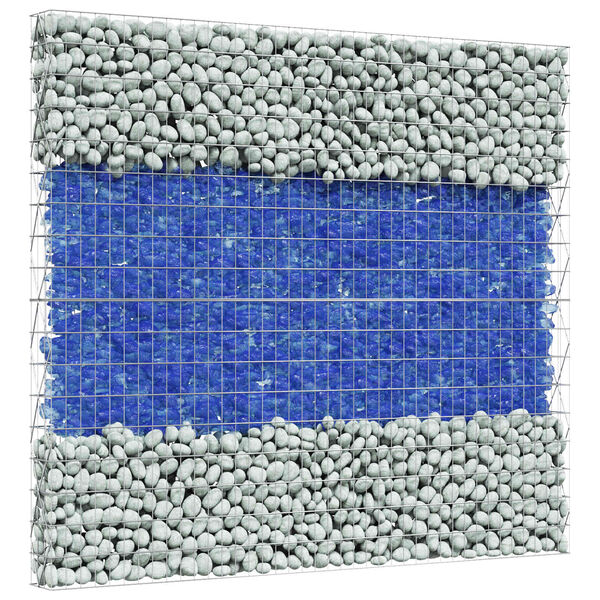 vidaXL Garden Stones Blue 12 cm Glass