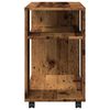 vidaXL Side Table with Wheels Old Wood 70x35x60 cm Engineered Wood