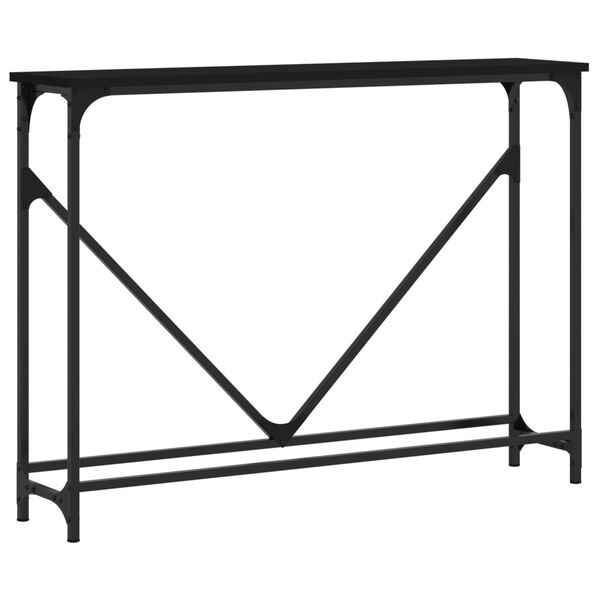 vidaXL Console Table Black 102x22.5x75 cm Engineered Wood