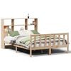 vidaXL Bookcase Bed without Mattress 140x190 cm Solid Wood Pine