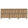 vidaXL Sideboards 3 pcs Artisan Oak 60 x 35 x 70 cm Engineered Wood