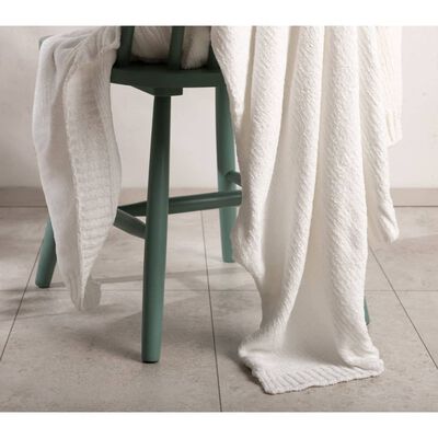 Venture Home Blanket Ally 170x130 cm Polyester White