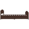 vidaXL Bed Frame without Mattress Dark Brown 160x200 cm Solid Wood