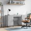 vidaXL Desk Concrete Grey 140x50x75 cm Engineered Wood