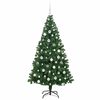 vidaXL Artificial Christmas Tree with 300 LEDs with Stand Green 180 cm