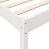 vidaXL Bookcase Bed without Mattress White 135x190 cm Solid Wood Pine