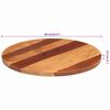 vidaXL Table Top Solid Wood Acacia Round 25-27 mm 60 cm