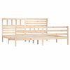 vidaXL Bed Frame without Mattress 180x200 cm Super King Super King Size Solid Wood