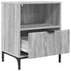 vidaXL Bedside Table Grey sonoma 49 x 36 x 61 cm Engineered wood