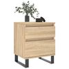 vidaXL Bedside Cabinets 2 pcs Sonoma Oak 40x35x50 cm Engineered Wood