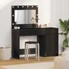 vidaXL Dressing Table 2 pcs Black 40 x 41 x 75 cm Engineered wood