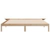 vidaXL Bed Frame with Side Tables Natural 200 x 210 cm Solid Pine Wood