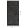 vidaXL Soft Pile Rug Anti-slip 115x170 cm Anthracite