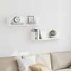 vidaXL Wall Shelves 2 pcs White 75x16.5x16.5 cm Engineered Wood