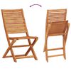 vidaXL Garden Dining Set with Cushion 5 pcs Brown Solid acacia wood
