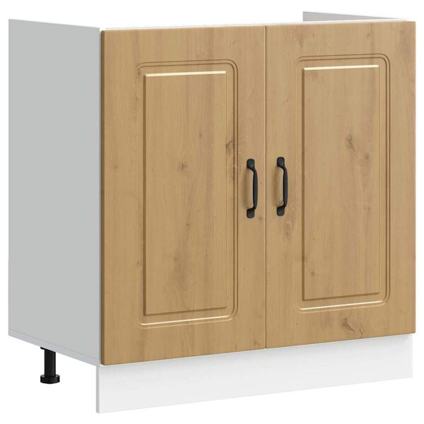 vidaXL Kitchen Cabinet with Door Kalmar Artisan Oak 80 x 46 x 81.5 cm