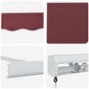 vidaXL Manual Retractable Awning Burgundy 500x300 cm