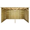 vidaXL Garden House Shed 315x159x178 cm Impregnated Pinewood