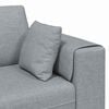 vidaXL Sofa with Cushion Light Grey 250 x 77 x 76 cm Fabric