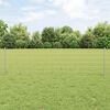 vidaXL Fence with Post Silver 0.6 x 10 m Steel