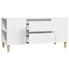 vidaXL TV Cabinet White 102x44.5x50 cm Engineered Wood