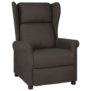 vidaXL Recliner Chair Taupe Fabric