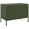 vidaXL TV Cabinets 2 pcs Olive Green 68x39x50.5 cm Steel