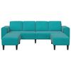 vidaXL Sofa Set Turquoise Velvet