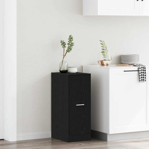 vidaXL Apothecary Cabinet Black oak 40 x 41 x 77.5 cm Engineered wood