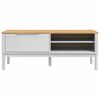 vidaXL Hallway Bench FLORO White 115 x 40 x 45 cm Solid Pine Wood