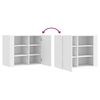 vidaXL Wall Cabinet White 75x35x60 cm Engineered Wood