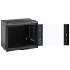 vidaXL Network Cabinet with Storage Black 53 x 45 x 45 cm Steel