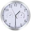 vidaXL Wall Clock | White | Aluminium, Quartz Movement | 30 cm Diameter | Clock