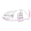 vidaXL Greenhouse with Steel Frame Green 60 m&sup2; 10x6x2.85 m