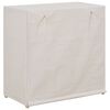 vidaXL Shoe Cabinet with Cover White 79x40x80 cm Fabric