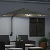 vidaXL Garden Parasol Sand 248 x 248 x 148 cm Polyester and Steel