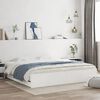 vidaXL Bed Frame with Drawers without Mattress White 160x200 cm